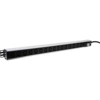 Excel 16 Way Vert PDU 12x C13 + 4x C19 Socket 32A IEC 60309 Plug